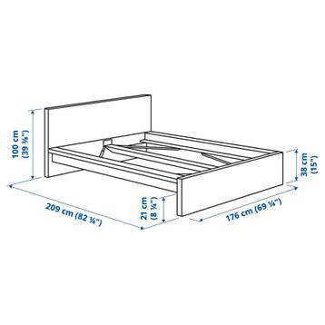 Ikea Malm 160x200 bed - afbeelding 2