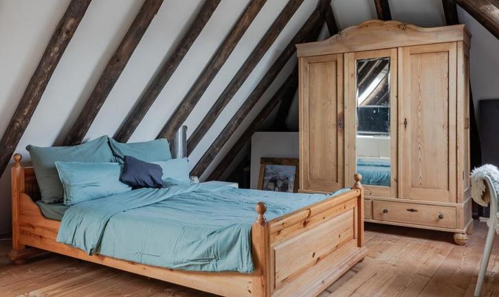 mooie oude spiegelkast, Antiek en Kunst, Antiek | Meubels | Kasten, Ophalen