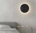 Creatieve Wandlamp wand lamp LED zwart cirkel rond 30 cm, Nieuw, Ophalen of Verzenden, H, H