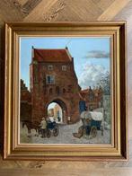 Groot schilderij Bart Peizel Gevangenpoort Woudrichem 1942, Antiek en Kunst, Ophalen