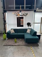 Uitverkoop! Montèl Hoekbank petrol blauw met 60% korting, Ophalen of Verzenden, Zo goed als nieuw, 150 cm of meer, Vierpersoons of meer