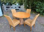 Gratis af te halen eettafel met 4 stoelen., Huis en Inrichting, Tafels | Eettafels, Gebruikt, Ophalen of Verzenden, Rechthoekig