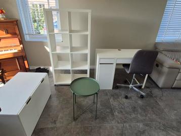 Ikea meubels Kallax, Micke, Smastad, Gladom, bureau, kast et beschikbaar voor biedingen