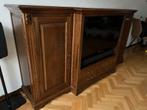Wandmeubel tv kast., Ophalen, Met deur(en), Eikenhout, Zo goed als nieuw