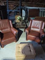Klassieke stoelen - gratis af te halen, Huis en Inrichting, Fauteuils, Ophalen, Gebruikt, Leer, 50 tot 75 cm