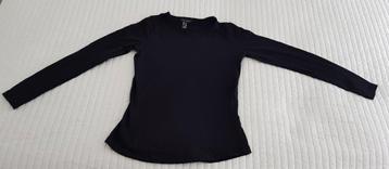 New look basic trui tshirt zwart maat 34 xs longsleeve shirt