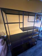 Industriële Stalen Kast - Stoer Design, Met plank(en), Gebruikt, 100 tot 150 cm, Ophalen of Verzenden
