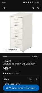 Moet weg! Ikea Helmer ijzeren ladekast nieuw, Huis en Inrichting, Kasten | Ladekasten, Ophalen, Minder dan 50 cm, 5 laden of meer