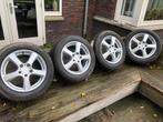 Vier Enzo velgen met Bridgestone Blizzak banden 205 / 55R16, Auto-onderdelen, Banden en Velgen, Ophalen, 16 inch, Nieuw, Band(en)