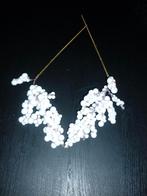 kersttakjes met witte besjes / kunstbloemen / kerst, Ophalen of Verzenden, Binnen