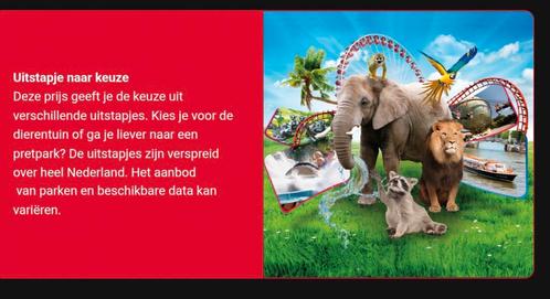 4 tickets naar keuze (Postcodeloterij), Tickets en Kaartjes, Recreatie | Dierentuinen, Drie personen of meer