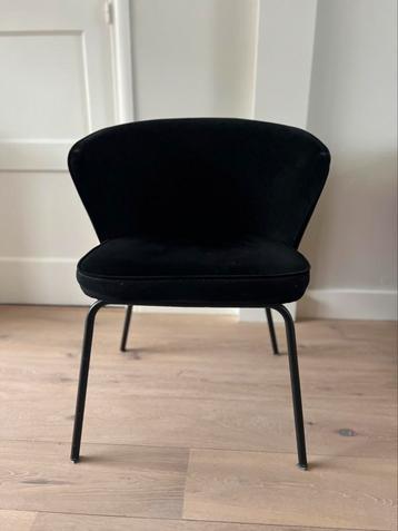 4x zwarte velours be pure home stoelen beschikbaar voor biedingen