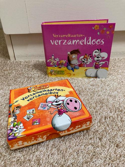 Diddl verzamelkaarten: 7x in map + verzamelbox, Verzamelen, Diddl, Nieuw, Papier, Kaart of Schrift, Verschillende figuren, Ophalen of Verzenden