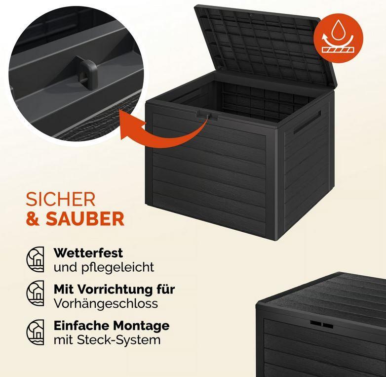 Opbergbox opbergkist tuinkussens kunststof 190L GRTS BEZORGD, Verzenden, P. Venemakade 163c, 9605 PN Kiel-Windeweer, Nieuw, HODO Handelsonderneming