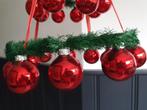 Vintage kerstballen krans rood, Diversen, Kerst, Gebruikt, Ophalen of Verzenden