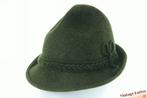 Vintage Beierse hoed Allgauer Flexiloden groen wolvilt 55 =S, Kleding | Heren, Hoeden en Petten, Ophalen of Verzenden, Allgäuer Flexiloden