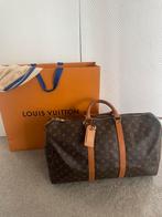 Louis Vuitton Keepall 50, Gebruikt, Ophalen of Verzenden, 40 tot 60 cm, Zwart