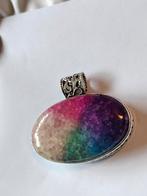 Zilveren hanger met solar quartz, Verzenden, Nieuw, Met edelsteen, Zilver