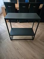 Zwart kastje/tafeltje - 83x80x45 cm, Huis en Inrichting, Tafels | Bijzettafels, Ophalen, Gebruikt, Metaal of Aluminium, 75 cm of meer