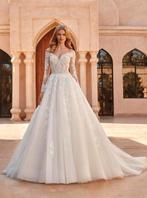 Nieuwe goedkope betaalbare trouwjurk met lange mouwen, Ophalen, Zo goed als nieuw, Wit, Trouwjurk