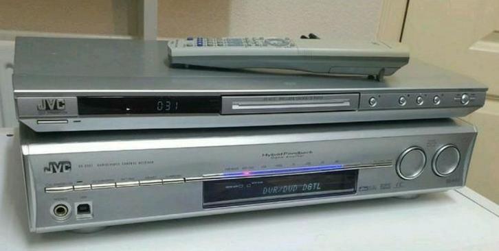 Jvc stereo set receiver rx-d301 + cd dvd speler xv-n212, Audio, Tv en Foto, Stereo-sets, Gebruikt, JVC, Ophalen of Verzenden
