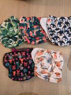 Set van vijf Wasbare Luiers en 10 inleggers, Ophalen of Verzenden, Gebruikt, Overige typen, Overige merken