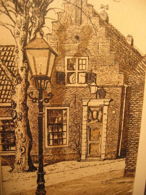 Oud Velsen Torenstraat 4 / Henk Daas, Antiek en Kunst, Kunst | Etsen en Gravures, Ophalen of Verzenden