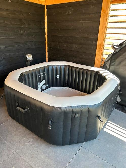 Intex Pure Spa Jet & Bubble deluxe, Tuin en Terras, Bubbelbaden en Hottubs, Gebruikt, Opblaasbaar, Afdekzeil, Grondzeil, Filter