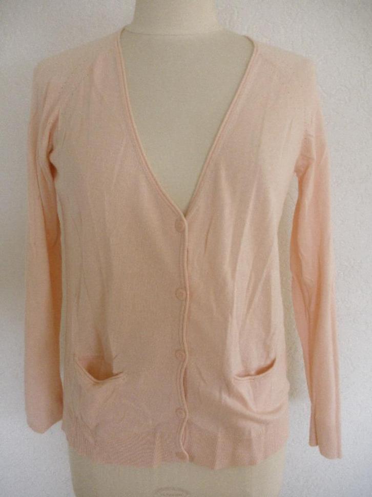 BIJENKORF vest zalm roze maat M - zgan -, Kleding | Dames, Truien en Vesten, Zo goed als nieuw, Maat 38/40 (M), Roze, Ophalen of Verzenden