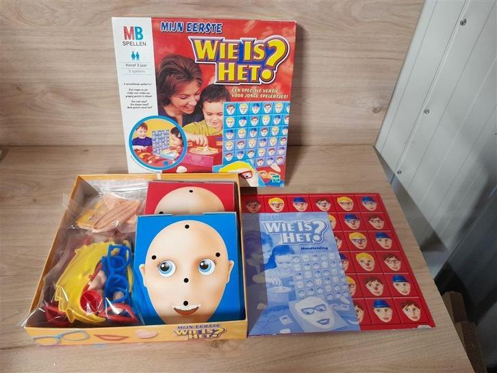 mijn eerste wie is het - s1966, Hobby en Vrije tijd, Gezelschapsspellen | Bordspellen, Zo goed als nieuw, Ophalen of Verzenden