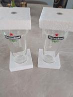 2 Heineken served extra cold glazen, Verzamelen, Ophalen of Verzenden, Zo goed als nieuw, Glas of Glazen, Heineken