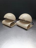Set van 2 Guzzini Tafellampen Model Bugia 1975, Gebruikt, Ophalen of Verzenden, Metaal, Mid Century Modern Space Age Design 1970's