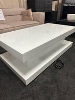 Luxe Wit Hoogglans salontafel Led licht & Bluetooth muziek, Huis en Inrichting, Tafels | Salontafels, Ophalen, 100 tot 150 cm