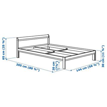 Ikea Neiden bedframe + Luröy lattenbodem - afbeelding 8