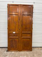 Antieke Houten Paneeldeuren met 'Prive' Bordje, Antiek en Kunst, Ophalen of Verzenden