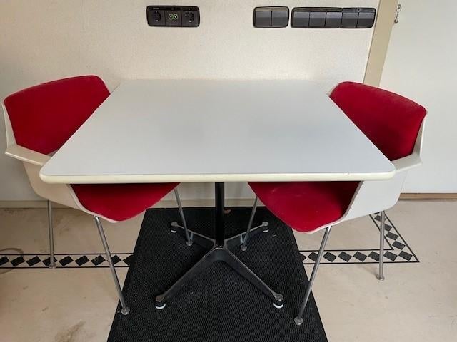Mid-century segment square Eames eettafel Herman Miller 1970, Ophalen, Kunststof, Gebruikt, 50 tot 100 cm