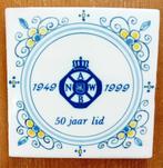 Makkum tegel,A.N.W,B 50 jaar lid, Ophalen of Verzenden