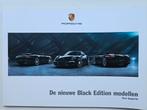 Porsche 911+Boxster Black Edition brochure, Porsche, Ophalen of Verzenden