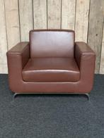 Bruin fauteuil leer design, Niet ingevuld, Gebruikt, Minder dan 75 cm, Niet ingevuld