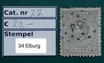 Puntstempel 34 Elburg, T/m 1940, Verzenden, Gestempeld