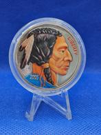 (424X ) USA   LIBERY  2005  COLOR PROOF one ounce  ZELDZAAM, Ophalen of Verzenden, Zilver
