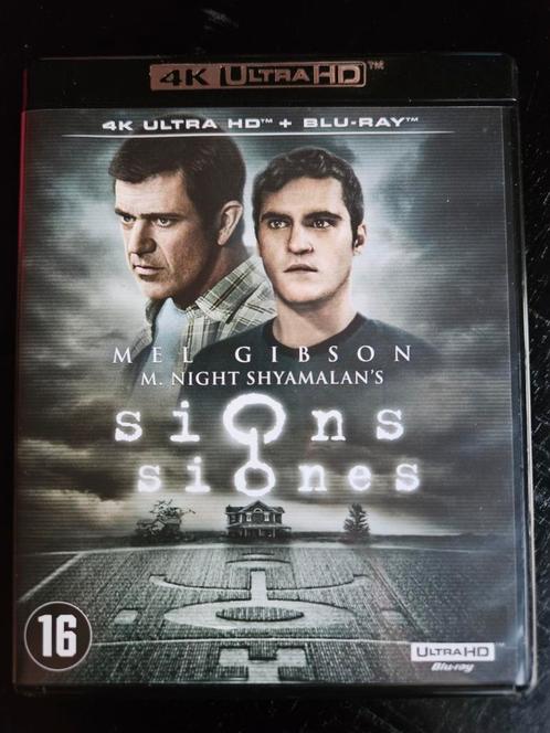 Signs - 4K Ultra HD + Blu-ray - M. Night Shyamalan, Cd's en Dvd's, Blu-ray, Zo goed als nieuw, Science Fiction en Fantasy, Ophalen of Verzenden