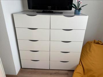 Ladekast wit/grijs