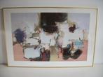 Jack Roberts Pair Untitled Abstracts in Gouden Lijst 94 x 63, Ophalen, 50 tot 75 cm, 75 tot 100 cm, Print