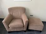 2 fauteuils + bijpassende poef, Huis en Inrichting, Fauteuils, Ophalen, 75 tot 100 cm, Zo goed als nieuw, 75 tot 100 cm
