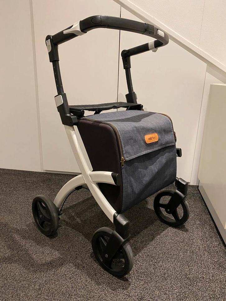Rollz Flex - hippe (boodschappen) rollator met duwbeugel, Diversen, Rollators, Zo goed als nieuw, Lichtgewicht, Opvouwbaar, Ophalen