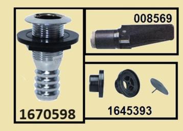 Verchroomde kunststof huiddoorvoer met losse klep. beschikbaar voor biedingen