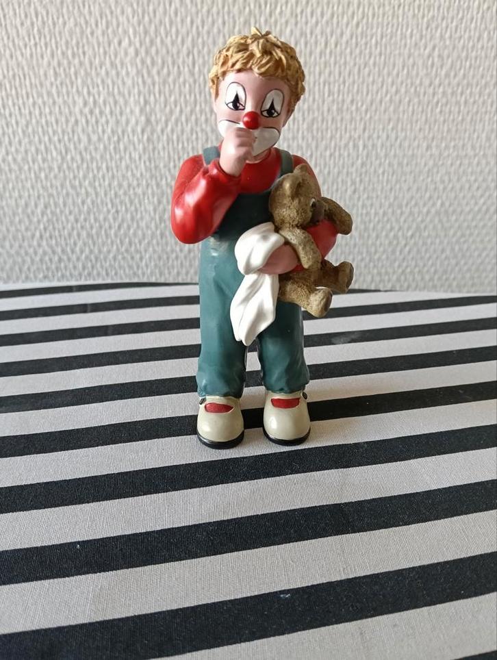 Gilde Clowns Beeldje met Teddybeer, Verzamelen, Beelden en Beeldjes, Zo goed als nieuw, Overige typen, Ophalen of Verzenden
