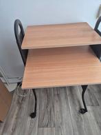 Handig bijzettafeltje op wieltjes, Ophalen, Gebruikt, 70 tot 120 cm, Metaal