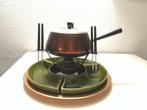 Retro fondueset met borden, Ophalen, Zo goed als nieuw, Brander, Fondueset